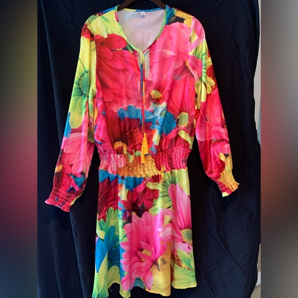 Multicolor short dress - Picture 4 of 5